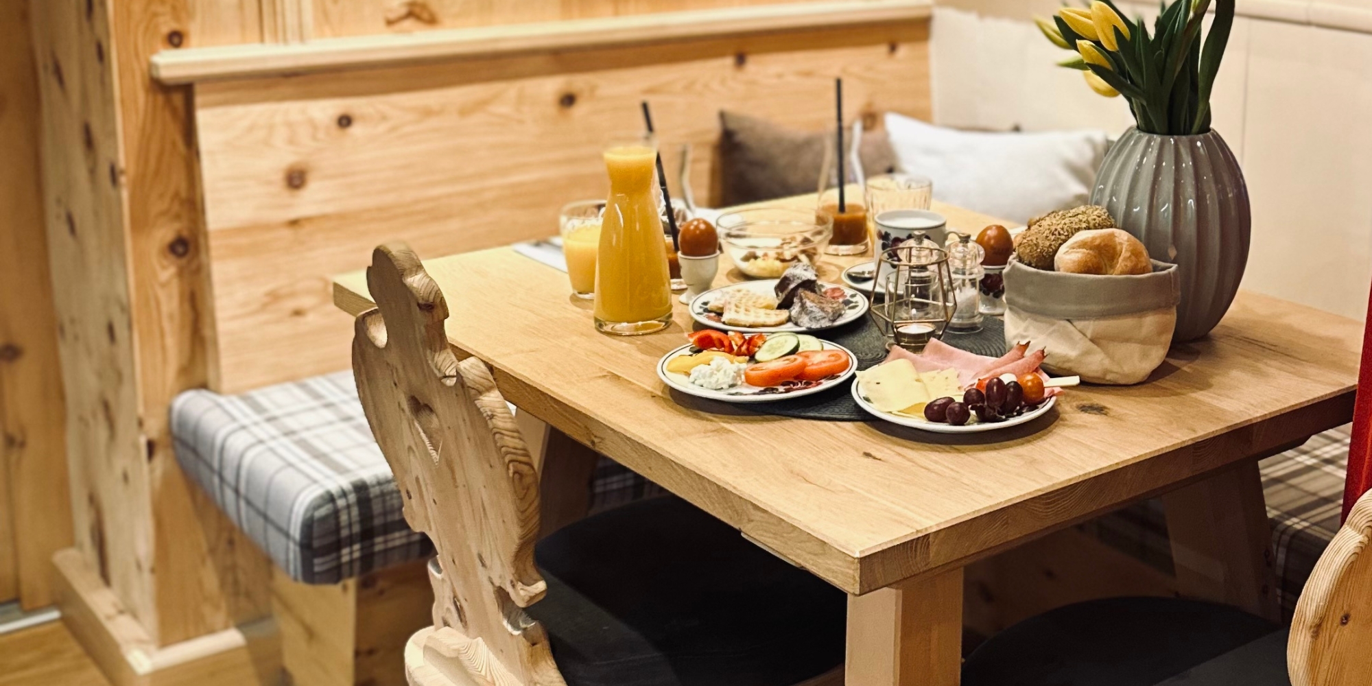 Fruehstueck im Aparthotel Steger